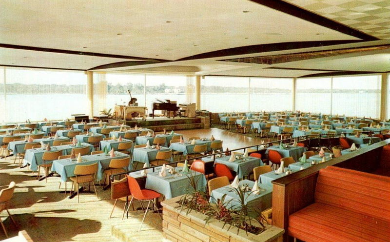 The Roostertail - Old Postcard Of Ballroom (newer photo)